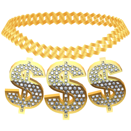 money sign $ chain necklace thumbnail
