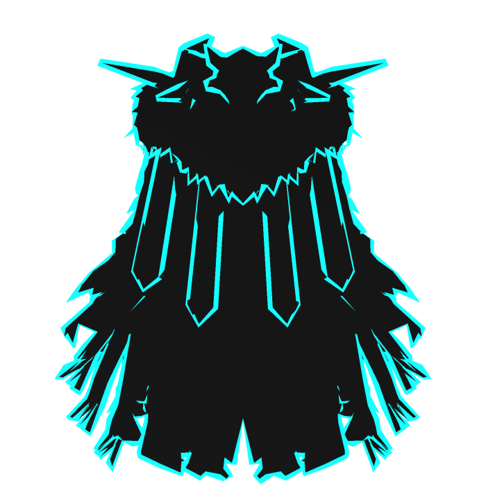 Cartoony Blue Cape