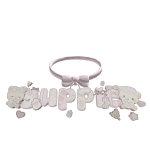♡ /pupcakes yuppie pink bow choker 3.0