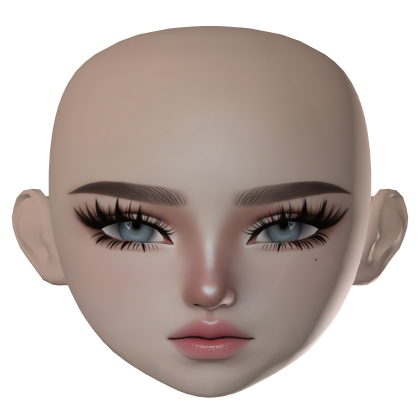 Blue eyes Angel Zeslin Glam makeup Pink lips girl