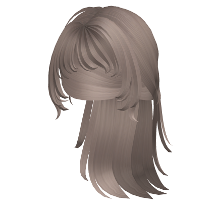 ash blonde emo low ponytail hair Roblox item