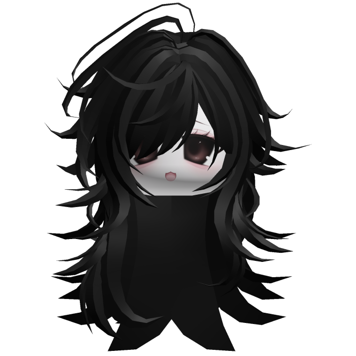 Jirai Kei Moe Girl Face Hair