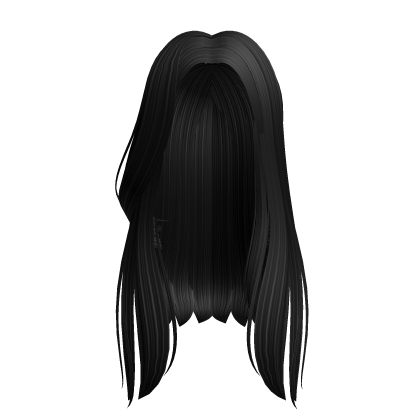 Long Black Flowy Hair Roblox item
