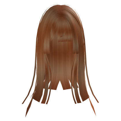 ♡ long hime emo goth moe anime hair [orange] Roblox item