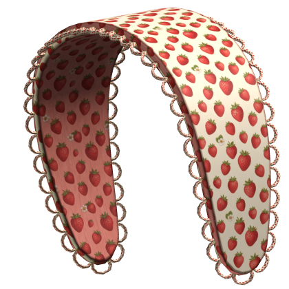 strawberry cottagecore cute headband Roblox item