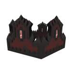 Thorned Crimson Grunge 8-Bit Crown [ADD-ON]