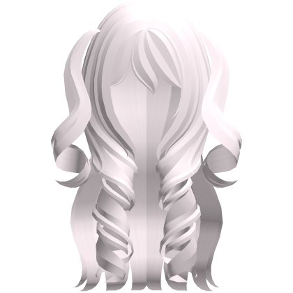 curly long princess pigtails light pink hair Roblox item
