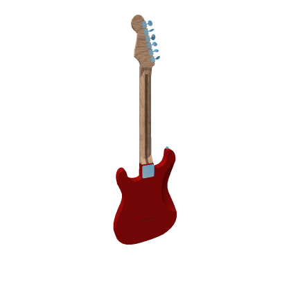 Warmoth Strat Rivers Cuomo (Red)