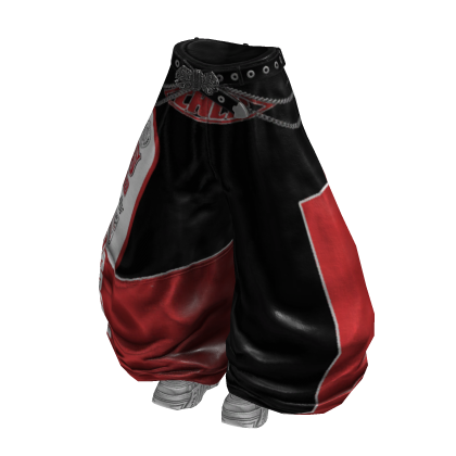 Y2K Racer Girl Pants (White Black)