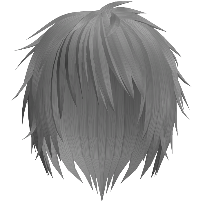 grey kuro messy japanese anime boy hair