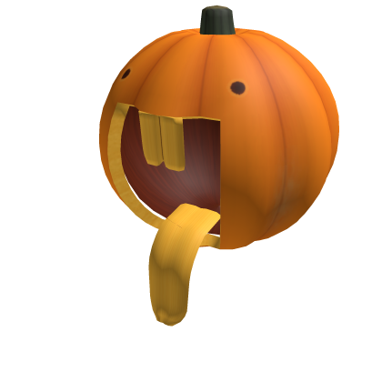 Tongue Out Pumpkin Head