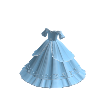 ♾️ Blue Elegant princess gown