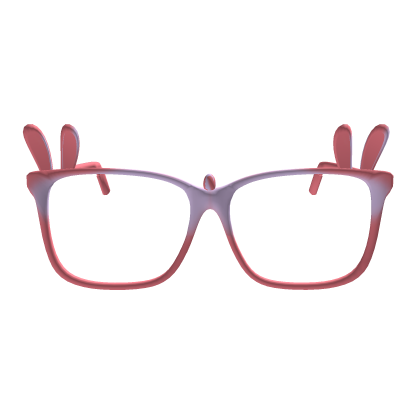 Easter pink glasses with ears thumbnail