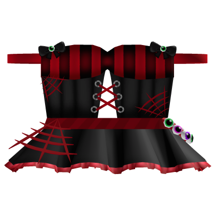 [HALLOWEEN] Blood Red Spiderweb Dress