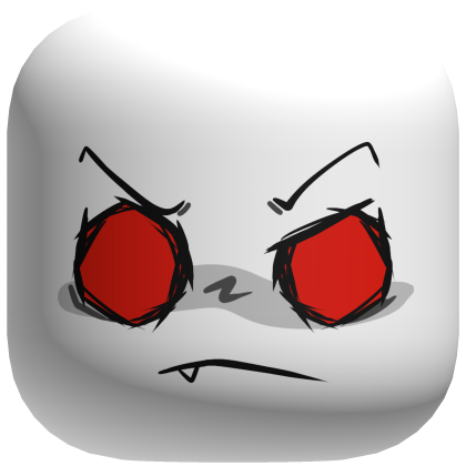 Silly Angry Face - White Roblox item