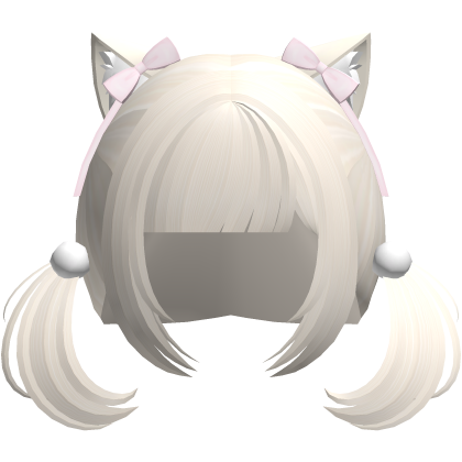 neko cat cute pigtails in light blonde