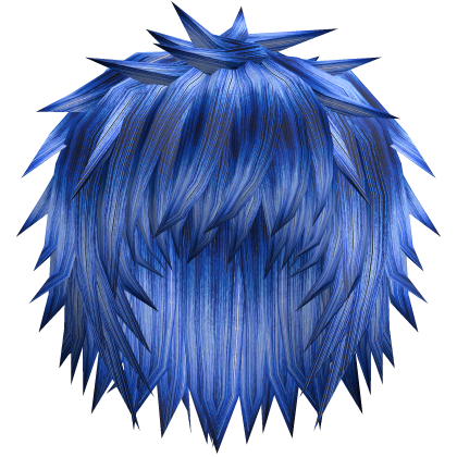 Blue Spiky Emo Vkei Anime Boy Hair