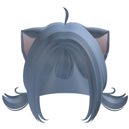 Cat Pigtails Blue Moe Kitty Roblox item