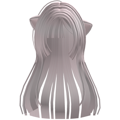 Cute Long Light Pink Aime Hair w/ Cat Ears Roblox item