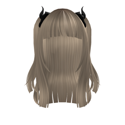 Liz-kyun Rizu Horns Twin Tails Ash Blonde Roblox item