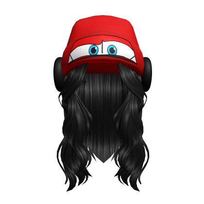 McQueen Long Wavy Black Hair Roblox item