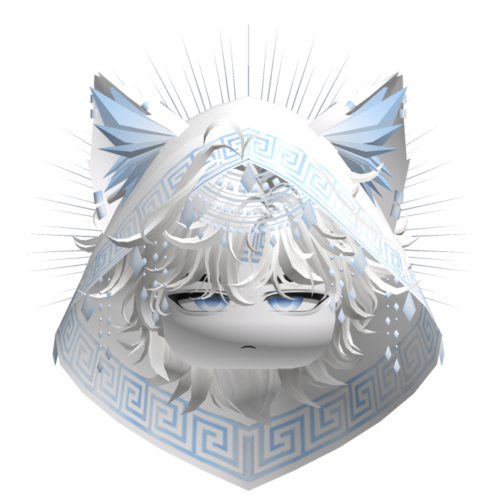 Egyptian Mullet w/ Divine Blue White Hood