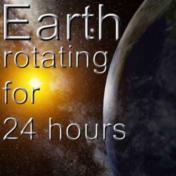 Earth rotating for 24 hours