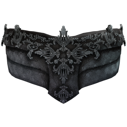 Gothic Filigree Face Mask - Black & Silver