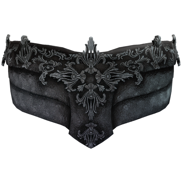 Gothic Filigree Face Mask - Black & Silver