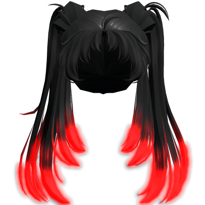 Glowing Long Buns Anime Hair [Emissive] • DD21