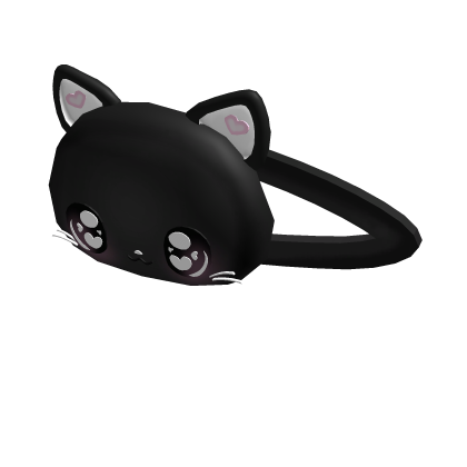 ♡: cutesy black cat hairclip