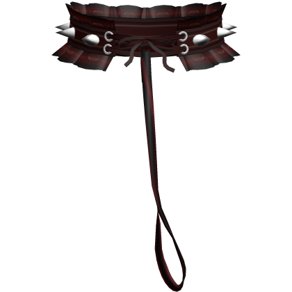 ,, 🖤. 3.0 spiked collar w leash in red