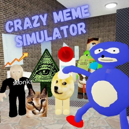Crazy Meme Simulator 🤪 official Roblox game thumbnail