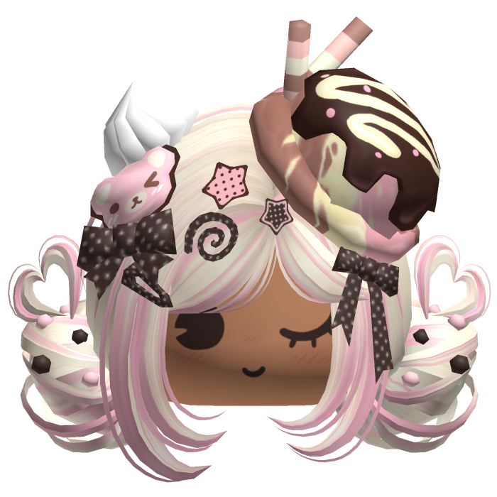 ♡ Ice Cream Girly Buns (Neapolitan)