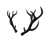 Black Sparkle Antlers
