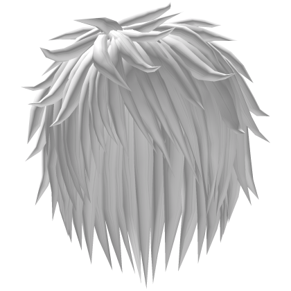 white emo hair