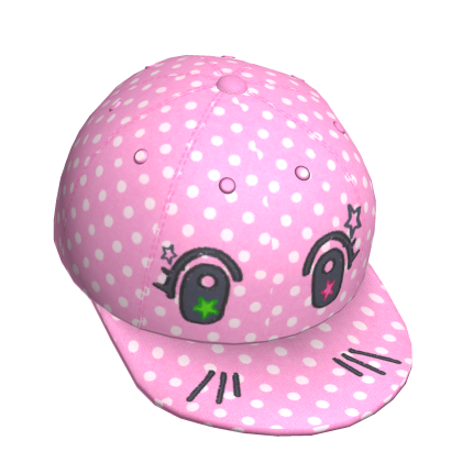 ♡ harajuku otaku polka dot light pink snapback