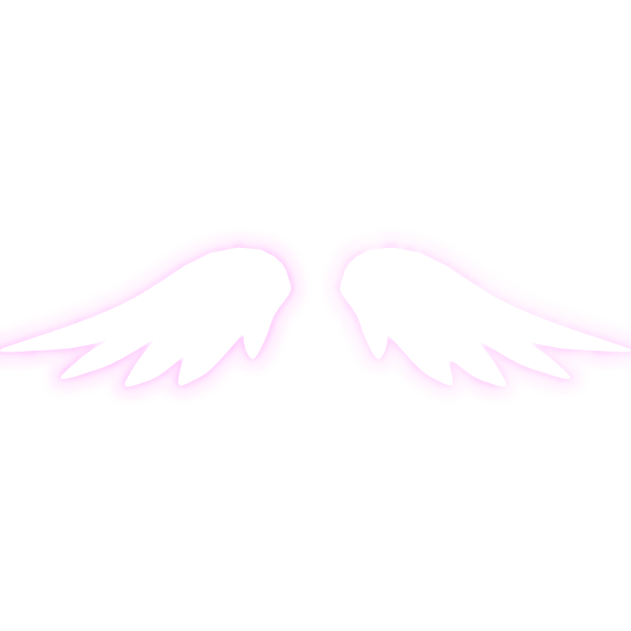 (EMISSIVE) glowing angel wings in pink ♡