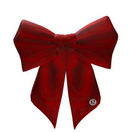 bright red huge looloo hair bow Roblox item
