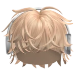 [90% OFF] Messy Hair w/ Headphones (Blonde)