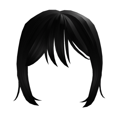 Black Loose Front Hair Roblox item