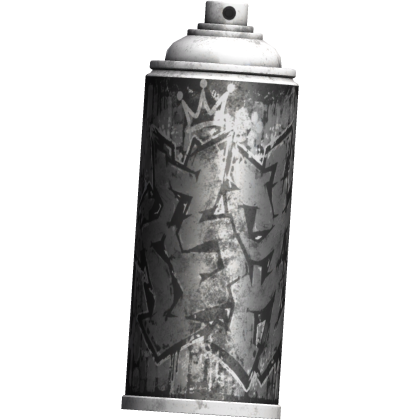 white y2k metallic spray paint Roblox item