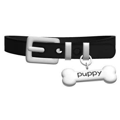 ♡ puppy collar in Black Roblox item