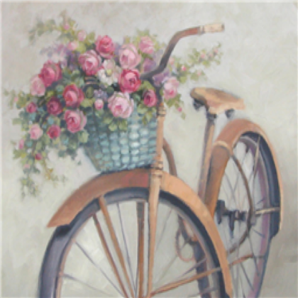 Bike With Roses Painting Roblox decal