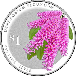 Singapore 1 Dollar - Orchids
