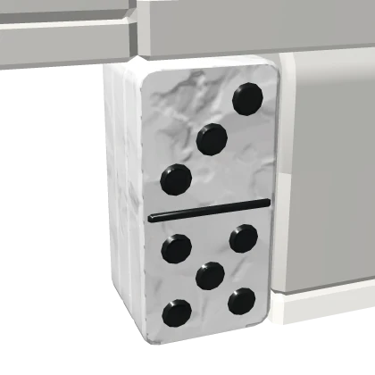 Domino Body R6 | White Black - Right Leg | Roblox Item - Rolimon's