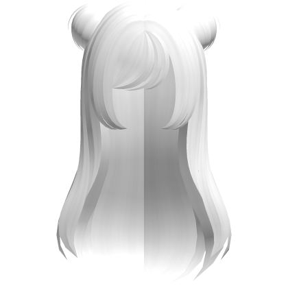 adorable white baby bun long hair Roblox item