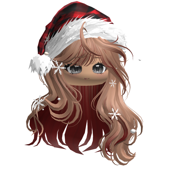 Christmas Waves w/Santa Hat (Brown&Red)