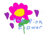 The pink flower