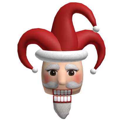 Santa jester nutcracker head